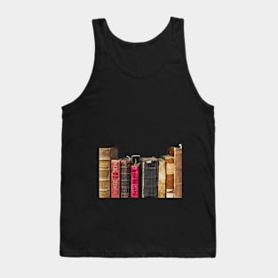 Vintage book shelf Tank Top